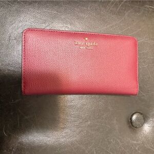 Kate Spade Rich Cherry Red Leather Wallet